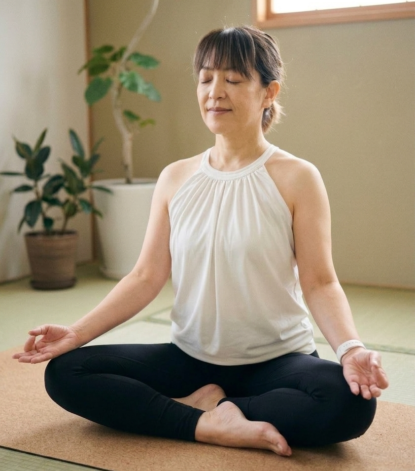 ヨガ未経験の方がほとんど。呼吸法から丁寧にお伝えします